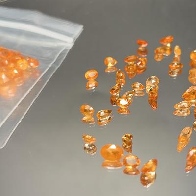 Spessartite Garnet 25.39 CTTW -Oval with Pear-Shaped and Rounds Parcels 