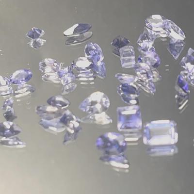 Iolite 9.1 CTW Mixed Shapes  and Sizes - Lilac Blue 