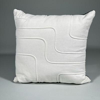 Decorative Throw Pillow By V Rugs & Home | Square cushions having woven cotton white fabric with piping on front and same fabric in...