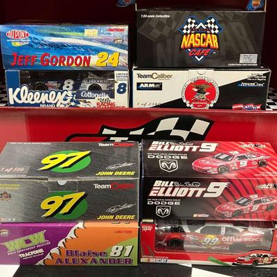 8 Limited Edition 1:24 Scale NASCAR Model Cars (2 Signed - #99 Edwards and #24 Gordon)