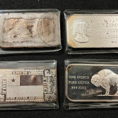 4 Silver Art Bars #3