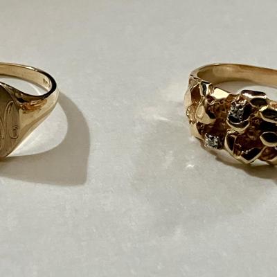 2 10K Rings 