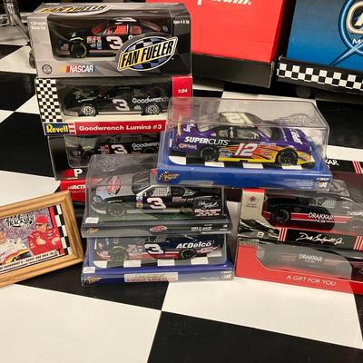 9 Dale Earnhardt, Dale Earnhardt Jr., and Kerry Earnhardt 1:24 Scale NASCAR Diecast Cars 