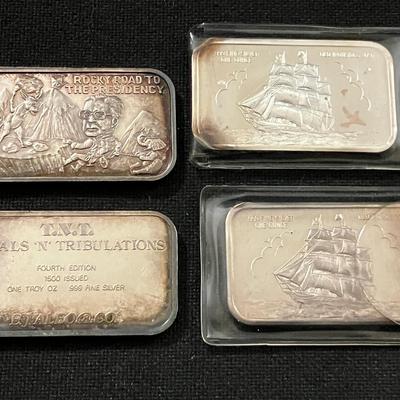 4 Silver Art Bars #1