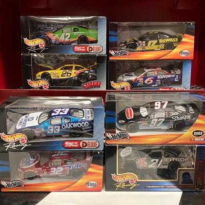 8 Hot Wheels Racing 1:24 Scale Diecast Cars 