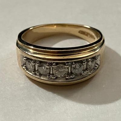 14K Diamond Ring #2 (Size 8 1/2 - 9)