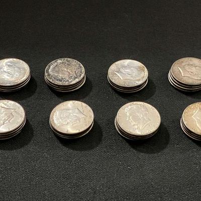 1964 Kennedy Silver Half Dollars (32 Total)
