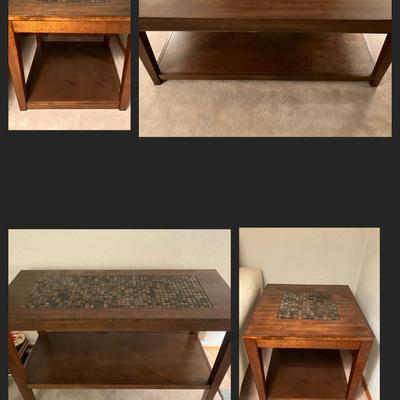Matching Coffee Table, Sofa Table, and 2 End Tables
