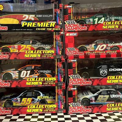 8 Racing Champions 1:24 Scale Diecast NASCAR Model Cars