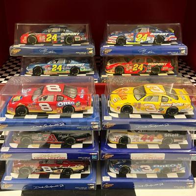 10 Winner's Circle 1:24 Scale NASCAR Diecast Cars (Dale Earnhardt Jr, Tony Stewart, Jeff Gordon)