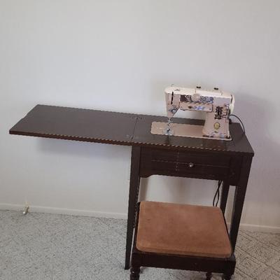 Singer Classic Sewing Machine, Stool, and Accessories 