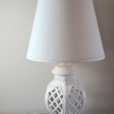 White Ceramic Lamp #2