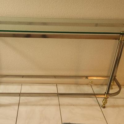 Brass and Glass Table