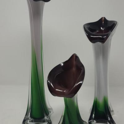 Calla Lily Glass Vases