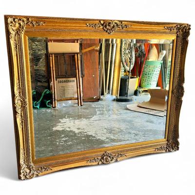 Sale Photo Thumbnail #90: Baroque-Style Bevel-Edged Mirror