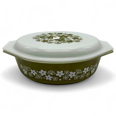 Sale Photo Thumbnail #30: Spring Blossom PYREX Casserole Dish w/ Lid