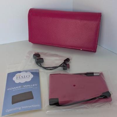 Sale Photo Thumbnail #196: Halo Fuchsia Power Wallet w/ RFID Protection
