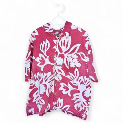 Sale Photo Thumbnail #51: Kahala Reverse Print Floral Hawaiian Shirt