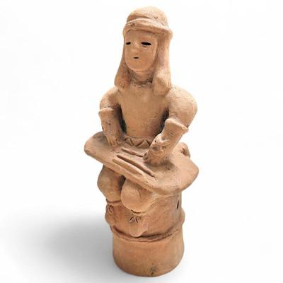 Sale Photo Thumbnail #114: Haniwa-Style Terracotta Harp Player Figure