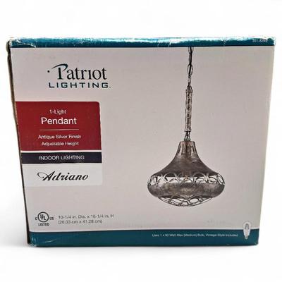 Sale Photo Thumbnail #140: Patriot Lighting Adriano 1-Light Pendant Fixture