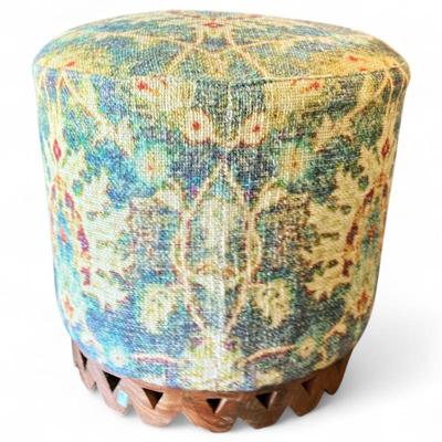 Sale Photo Thumbnail #91: Grace Fabric Carved Stool by Crestview Collection