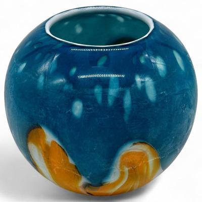 Sale Photo Thumbnail #32: HomeGoods Spherical Vase w/ Oceanic Glazing