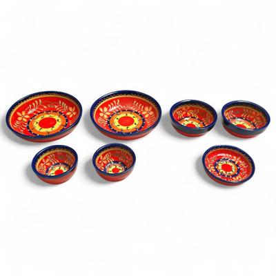Sale Photo Thumbnail #182: 8 Delrio Salado Hand-Painted Ceramic Bowls