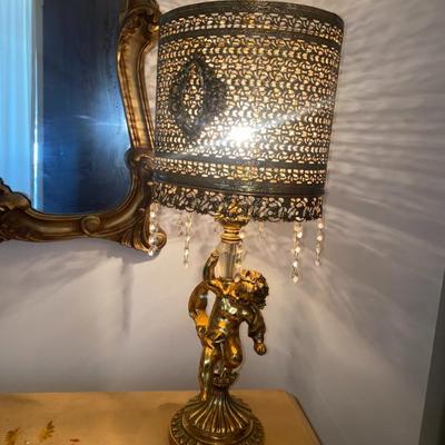 Sale Photo Thumbnail #75: Cherub Lamp