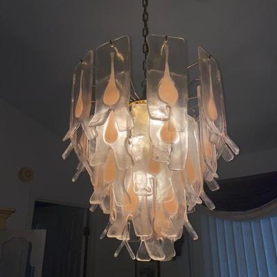 Sale Photo Thumbnail #79: Vintage Glass Chandelier