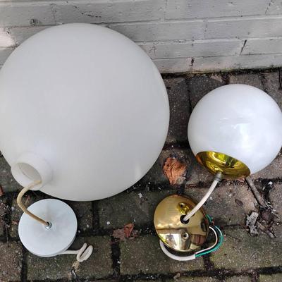 Two Globe Lamps 