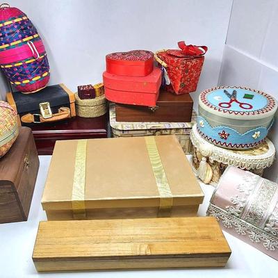 Trinket Boxes - Wood, Fabric, Wicker And More!