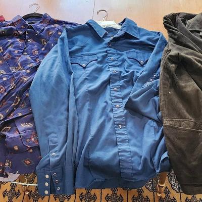 Men's Western Wear - Mister Leather- Leather Jacket, Western Style Button-Up Shirts