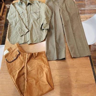 Men's Vintage Military Clothing And American Field Sportswear Watershield Pants
