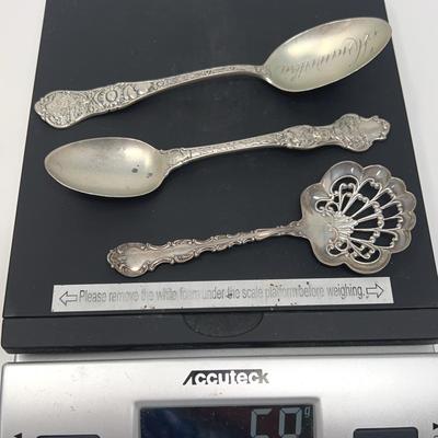 3 Sterling Silver Spoons