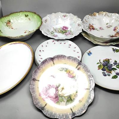 Floral China-sole Limoges 