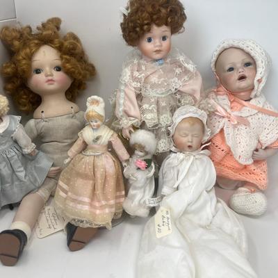 Porcelain Dolls, Small To Large