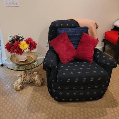 Recliner & Side Table