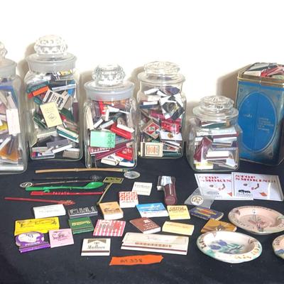 AT338 Global Matches, Swizzle Sticks, And Ashtrays 