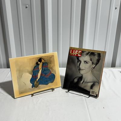 BC449SH Life Magazine with Princess Diana and Artwork By RC Gorman