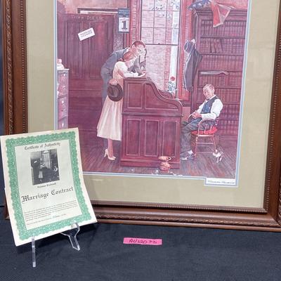 AU120PD Lithograph Norman Rockwell 