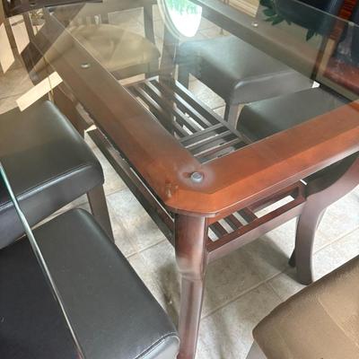 Contemporary Dining Table and Chairs (6)