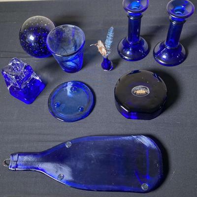 Cobalt Glass Decor