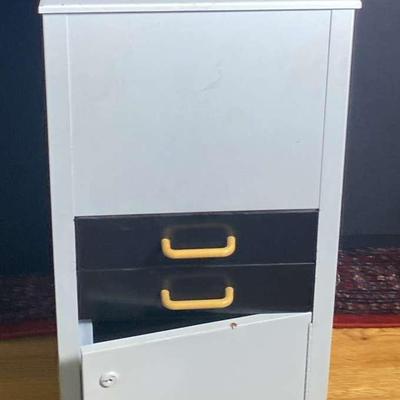 Retro Medical Office Cabinet 