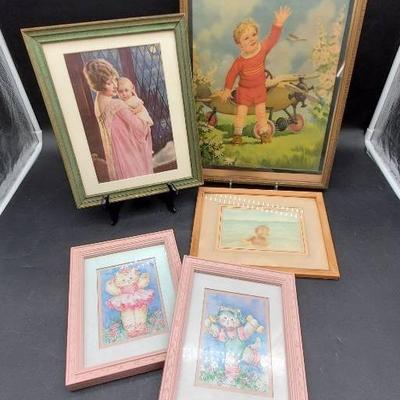 Children's Room Wall Art- Some Vintage 