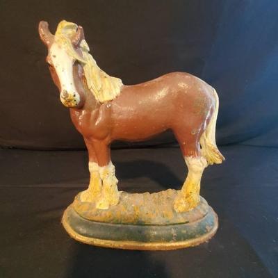 Cast Iron Horse Door Stop