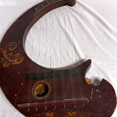 Early 1900's 7 String Hand Harp