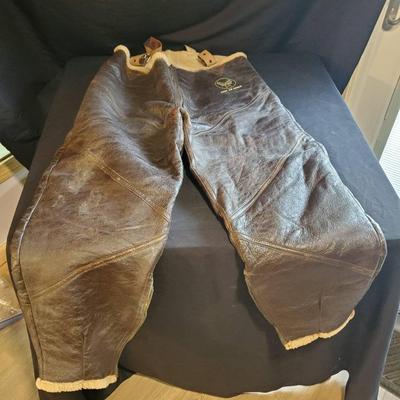 Army Air Force Lined Leather Flight Pants Lot #2