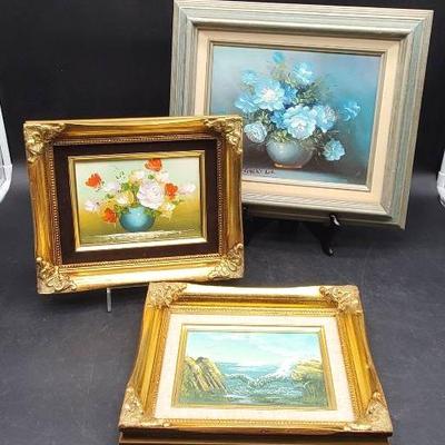 (3) Beautifully Framed Paintings 