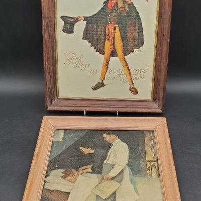 (2) Framed Norman Rockwell Prints 