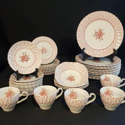 Rose Bouquet Ironstone Set